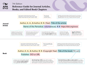 APA 7th Citation Guideline