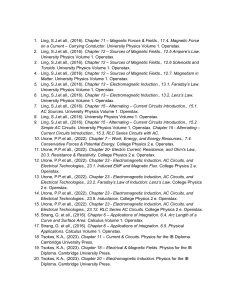 Physics & Calculus Bibliography: Openstax & Cambridge