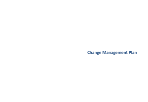 Change Management Plan for AAA Project