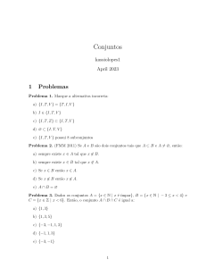 Exercícios Resolvidos de Conjuntos: Teoria e Problemas