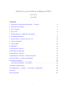 Probabilità e Statistica: Riassunto Completo