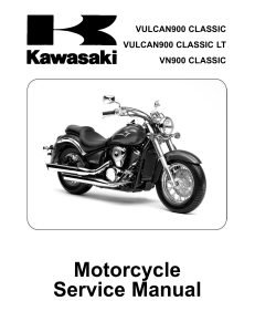 Vulcan 900 Classic Motorcycle Service Manual