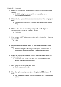 Networking Homework: Cables, Interference, and Wireless