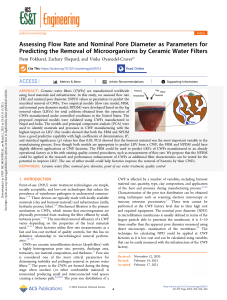 Ceramic Water Filter Microbial Removal: Flow Rate & Pore Size