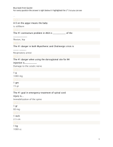 Medical Quiz: Questions & Answers for Nursing Students