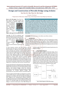 Arduino Movable Bridge Design: Research & Construction