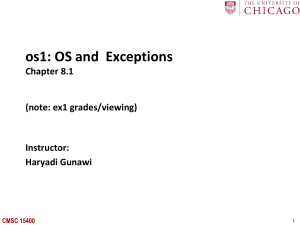 OS and Exceptions: Control Flow & Exception Handling