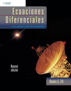 Ecuaciones Diferenciales: Modelado (9a Edición)