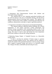 Capstone Project Ideas: Arduino & Renewable Energy