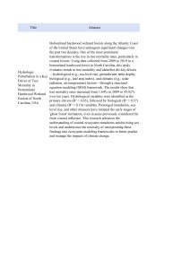 Forest Ecology & Climate Change Research Abstracts