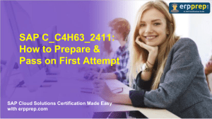 SAP C_C4H63_2411 Certification Study Guide