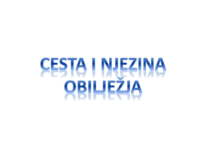 Cesta i njezina obilježja - Prezentacija