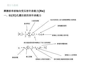 摩擦桩轴向受压承载力计算规范