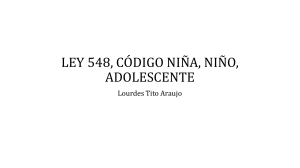 Ley 548: Código Niña, Niño, Adolescente - Bolivia