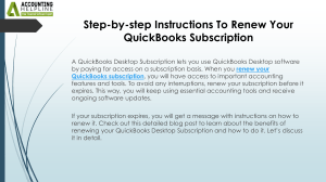 QuickBooks Subscription Renewal Guide