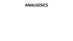 Analgesics: Opioids & Non-Opioids - Pharmacology Overview