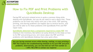 Fix QuickBooks PDF & Print Issues: Troubleshooting Guide