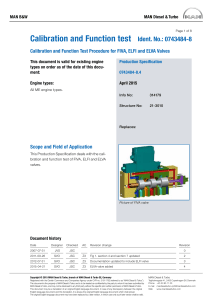 FIVA, ELFI, ELVA Valve Calibration & Function Test Procedure