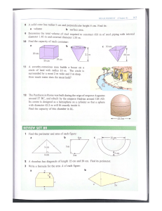 Geometry & Measurement Problems: Textbook Exercises