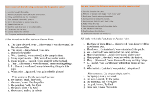 Passive Voice Practice: English Grammar Worksheet