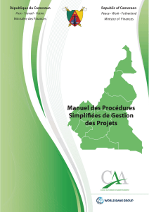 Manuel de Procédures Simplifiées - Gestion de Projets au Cameroun