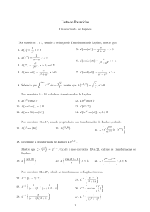 Ejercicios de Transformada de Laplace