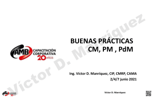 Buenas Prácticas CM, PM, PdM: Estrategias de Mantenimiento