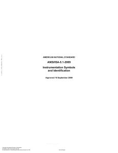 ANSI/ISA-5.1 Instrumentation Symbols & Identification Standard