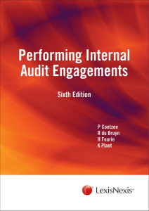 Performing Internal Audit Engagements: 6th Edition