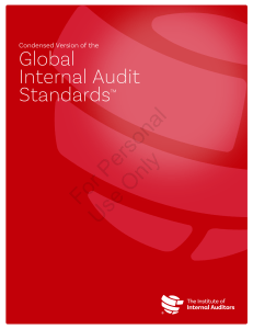 Global Internal Audit Standards: Condensed Version