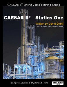 CAESAR II Statics One (2)