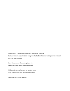 BCG Matrix Case Study: Tuff Gong's Business Portfolios