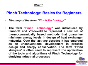 Pinch Technology Basics: Energy Efficiency in Chemical Processes