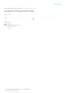 Clark Y Airfoil Aerodynamic CFD Study