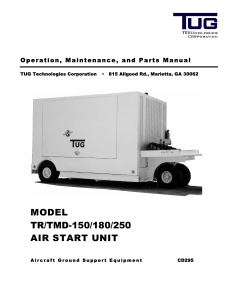 TUG Air Start Unit Manual: Operation, Maintenance, Parts