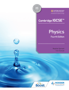 Cambridge IGCSE Physics Textbook, Fourth Edition