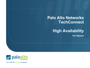 Palo Alto Networks High Availability (HA) Overview