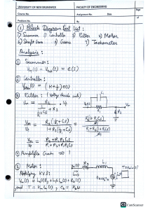 Block Diagram Analysis: Summer, Controller, Filter, Motor