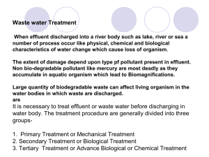 Wastewater Treatment: Primary, Secondary & Tertiary Methods