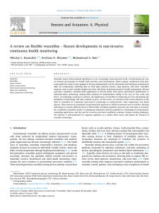 Flexible Wearables for Health Monitoring: A Review