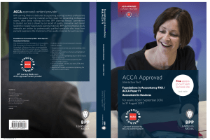 BPP ACCA F1 Textbook 2016-2017