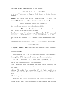 Linear Algebra Cheat Sheet: Key Concepts & Theorems