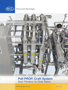 Pall PROFi Craft Beer Filtration System Brochure