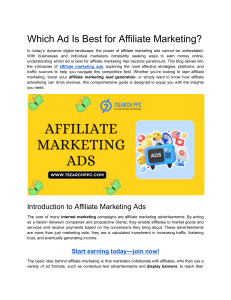 Affiliate Marketing Ads: Which Ad is Best?