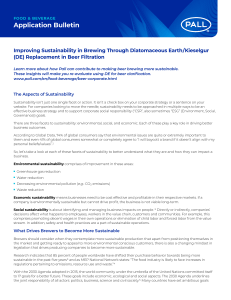 Sustainable Brewing: DE Replacement with Membrane Filtration