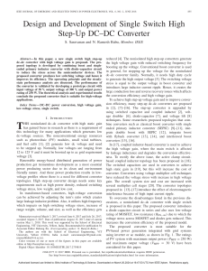 High Step-Up DC-DC Converter Design