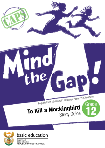 To Kill a Mockingbird Study Guide: Grade 12 Literature