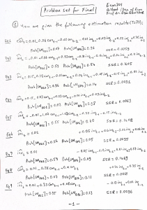 Econometrics Problem Set: VAR, LPM, Logit Models