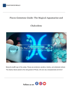 Pisces Gemstones: Aquamarine & Chalcedony Guide