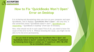 Fix QuickBooks Won't Open Error: Troubleshooting Guide